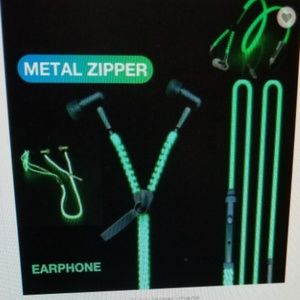 Super Bass Stereo In-Ear Metal Zipper 3.5mm Wired